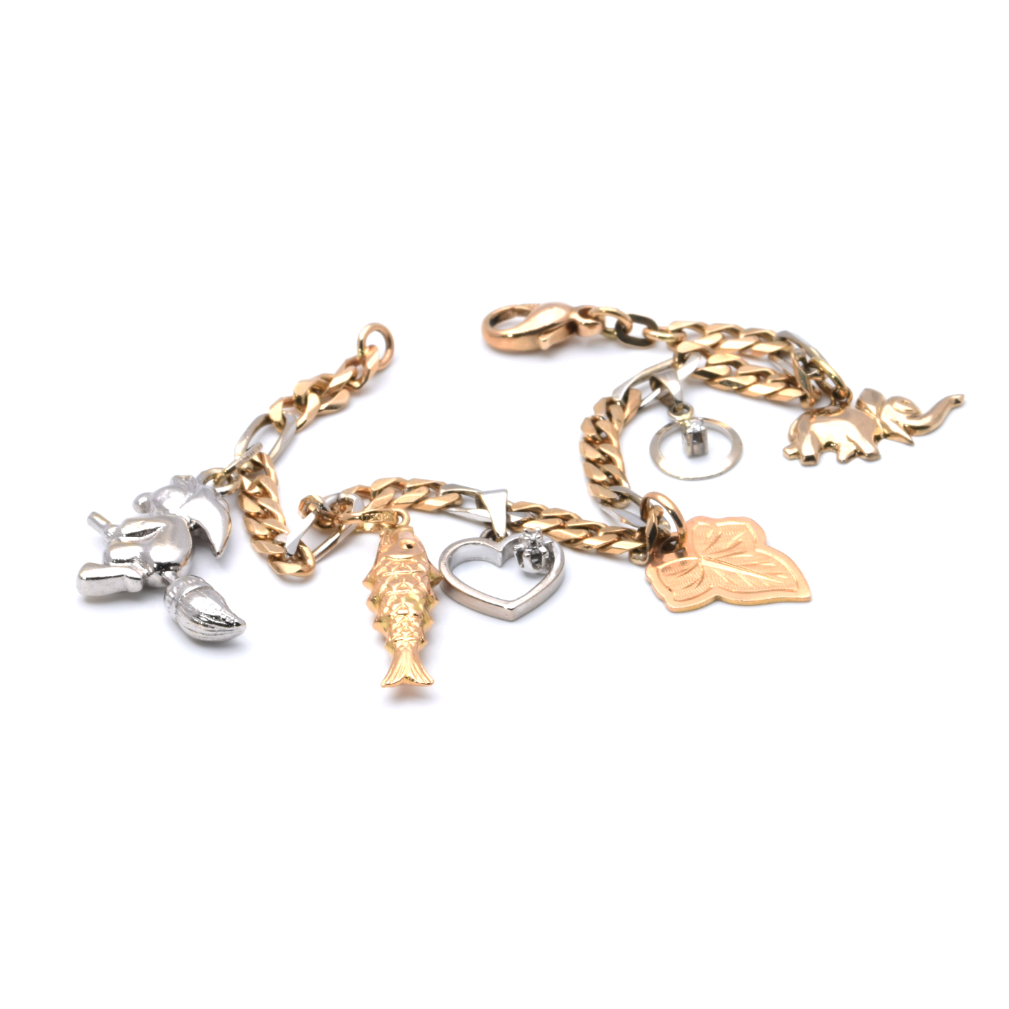 Bettelarmband | 585/000 / 750/000 Gold | Bicolor