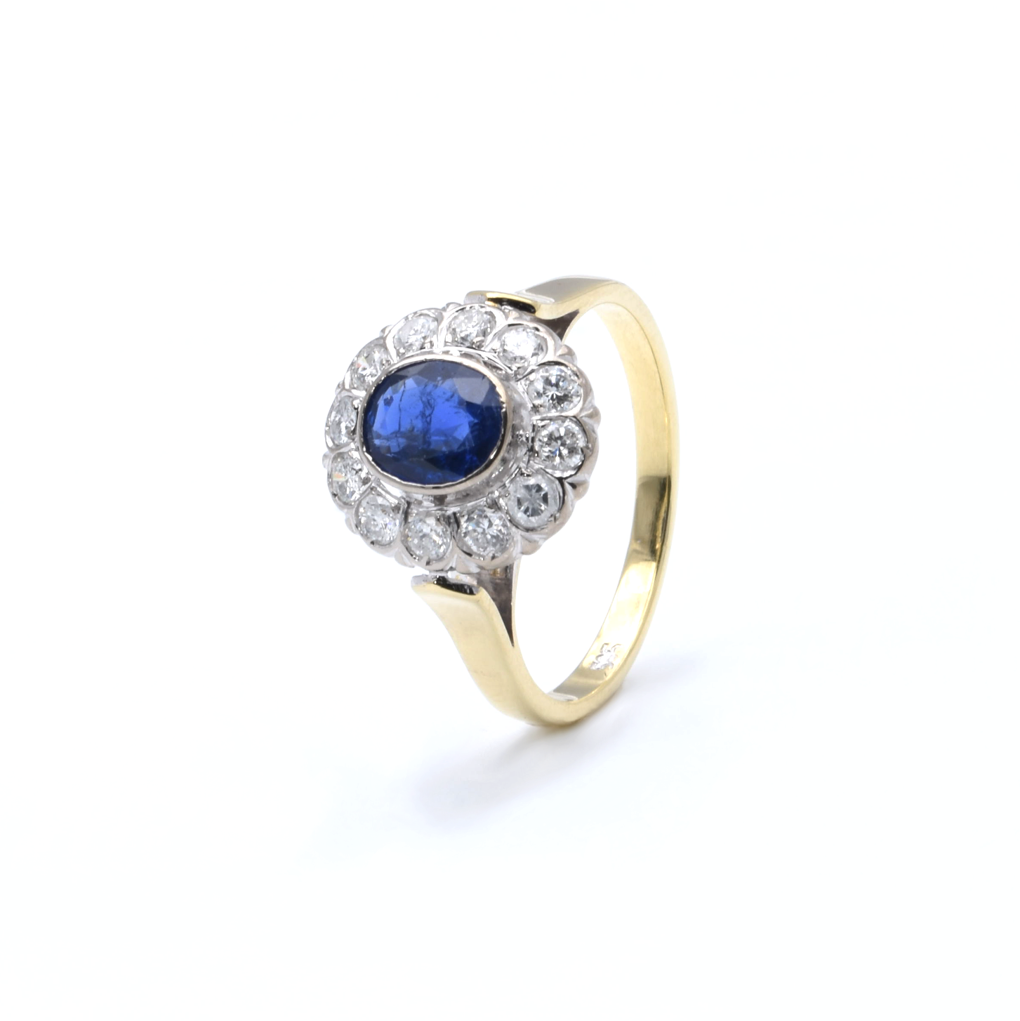 Ring | 585/000 Gold | Bicolor | Spinell | Brillanten