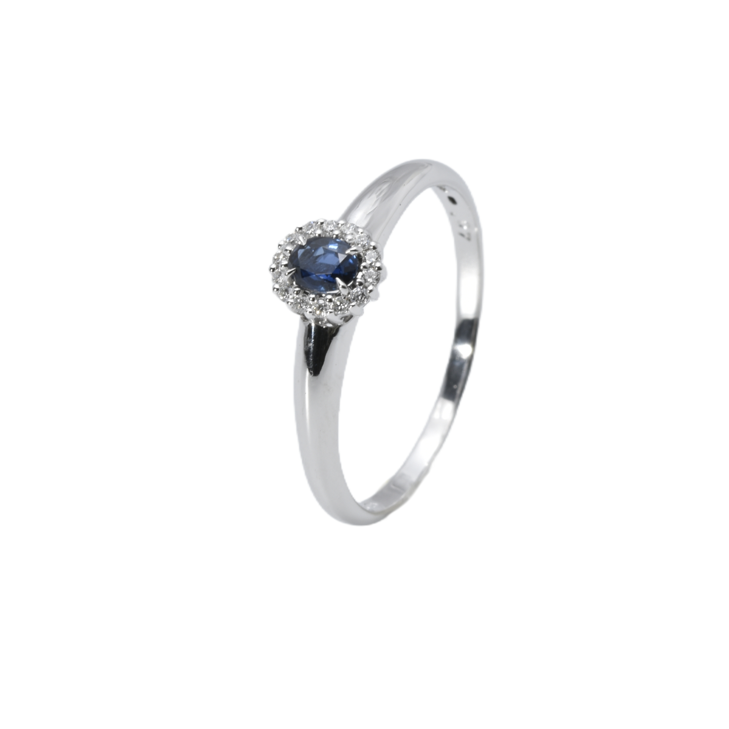 Ring mit Saphir und Brillanten