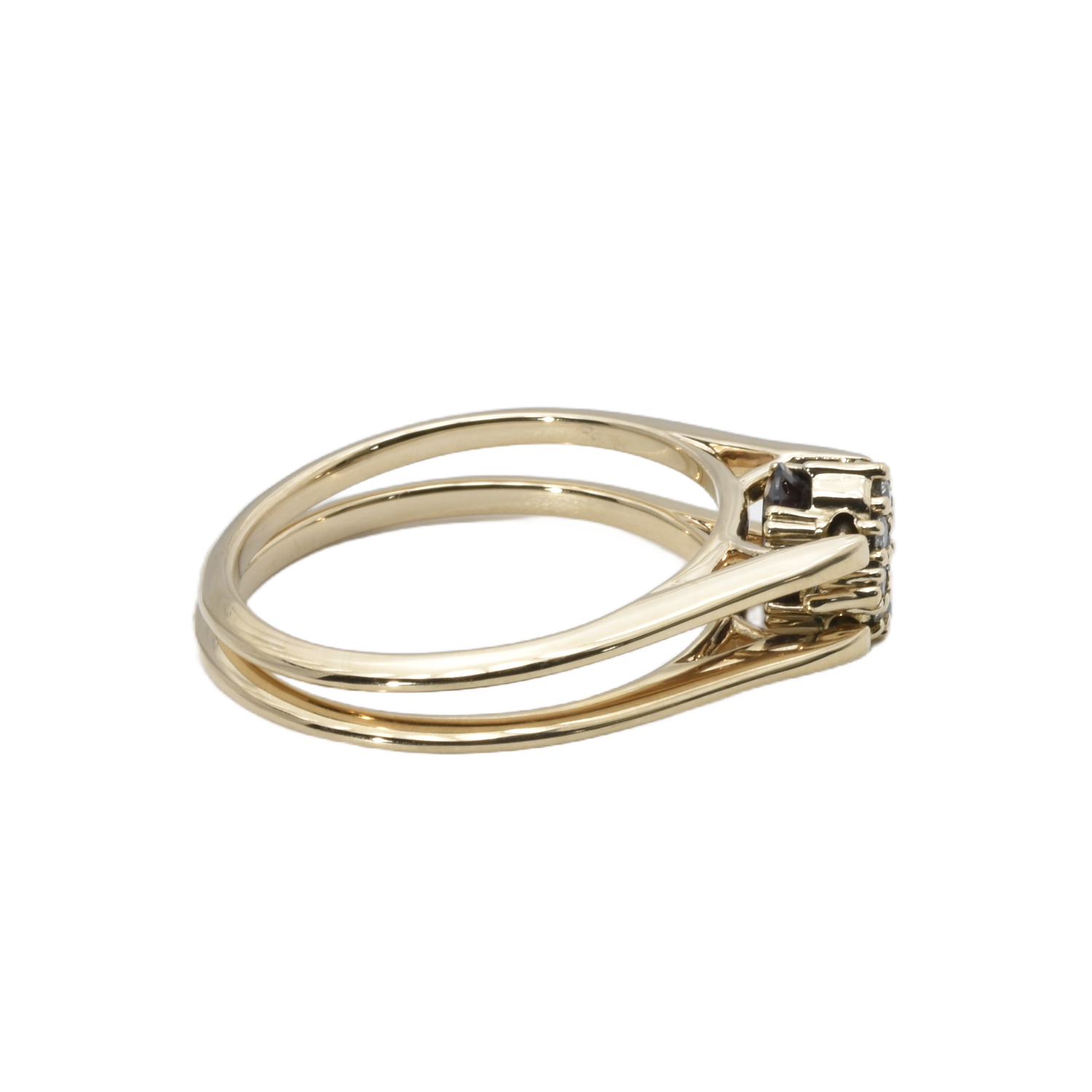 Wechselring mit Rodolith und Brillanten