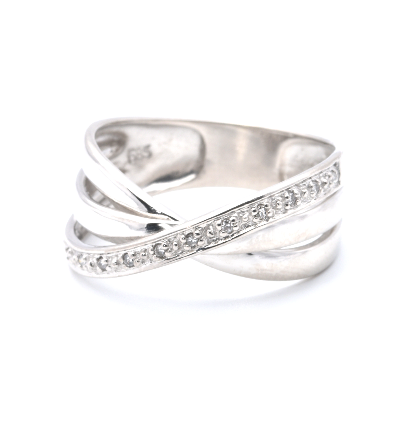 Ring | 585/000 Weißgold | Diamanten