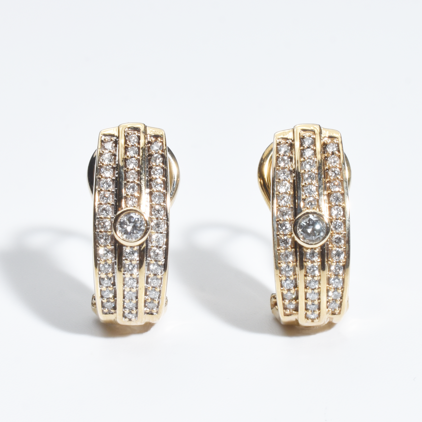 Ohrclips | 585/000 Gelbgold | Brillanten