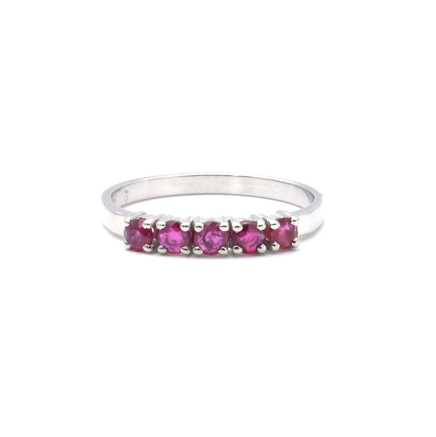 Ring | 585/000 Weißgold | Rubin