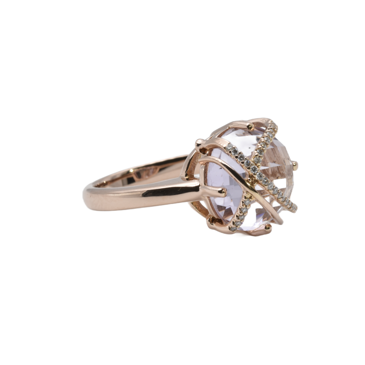Ring mit Morganit und Brillanten