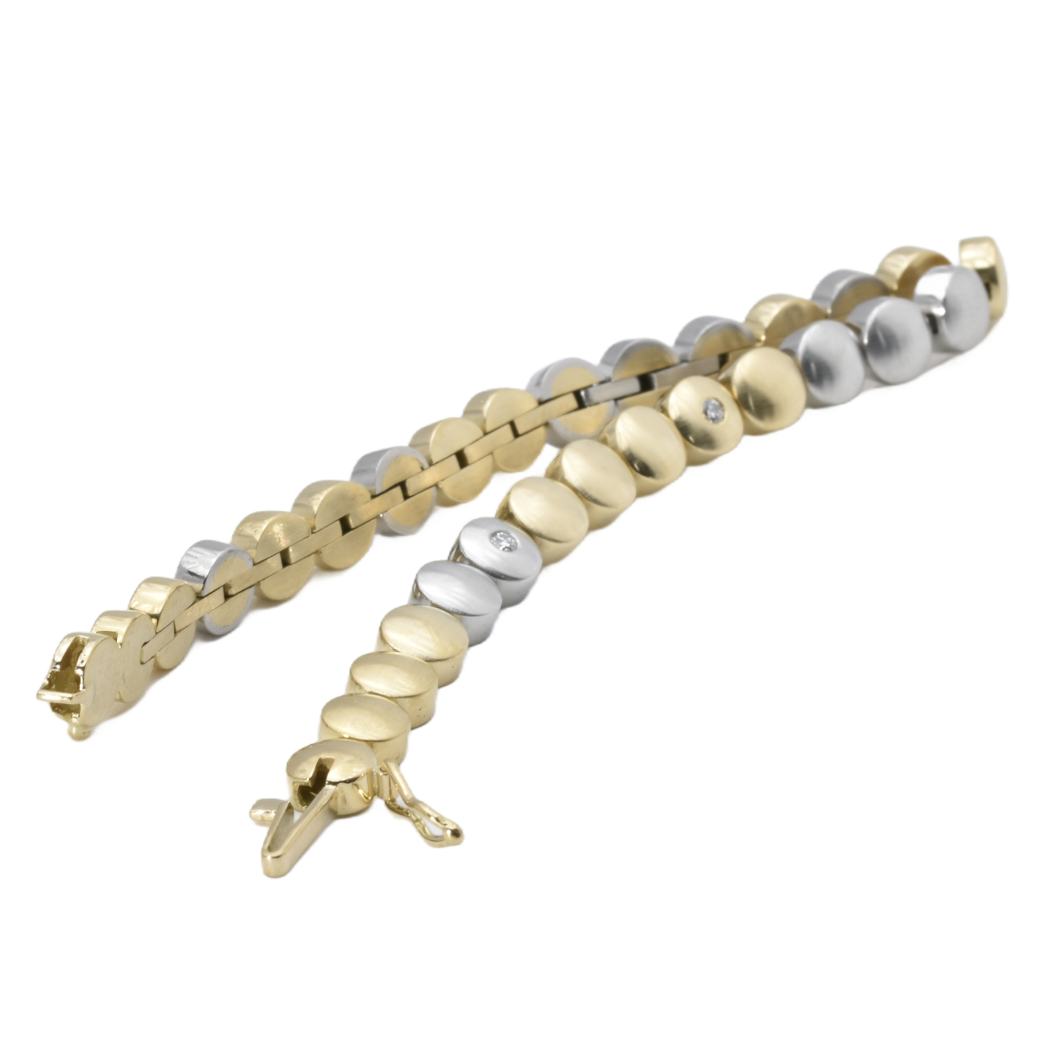 Armband Gelbgold & Platin mit Brillanten
