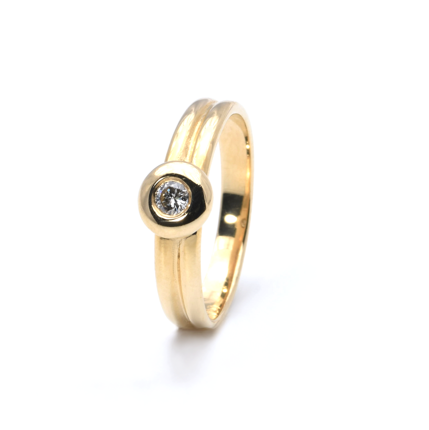Ring | 585/000 Gelbgold | Brillant