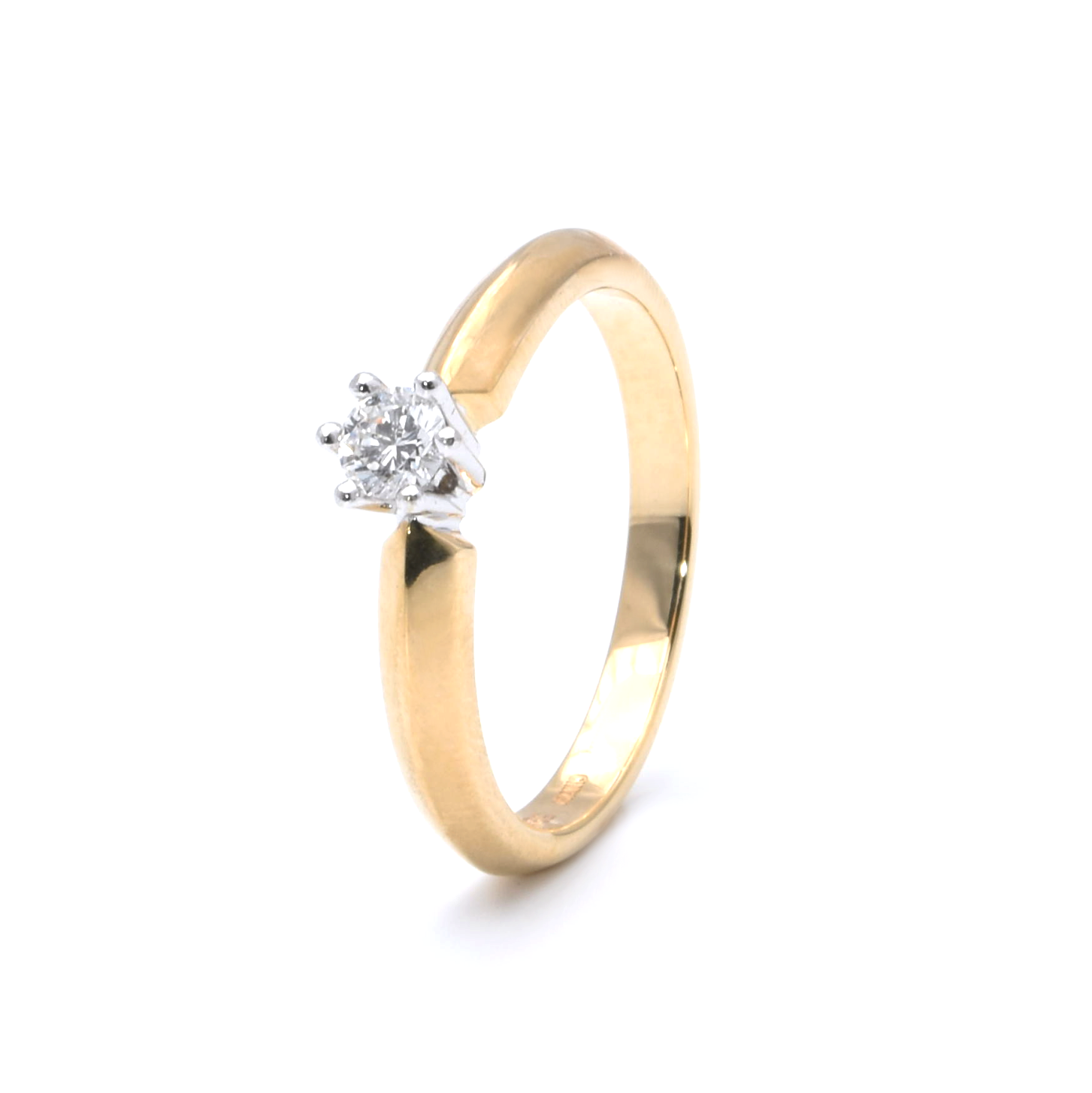 Ring | 585/000 Gold | Bicolor | Solitär | Christ