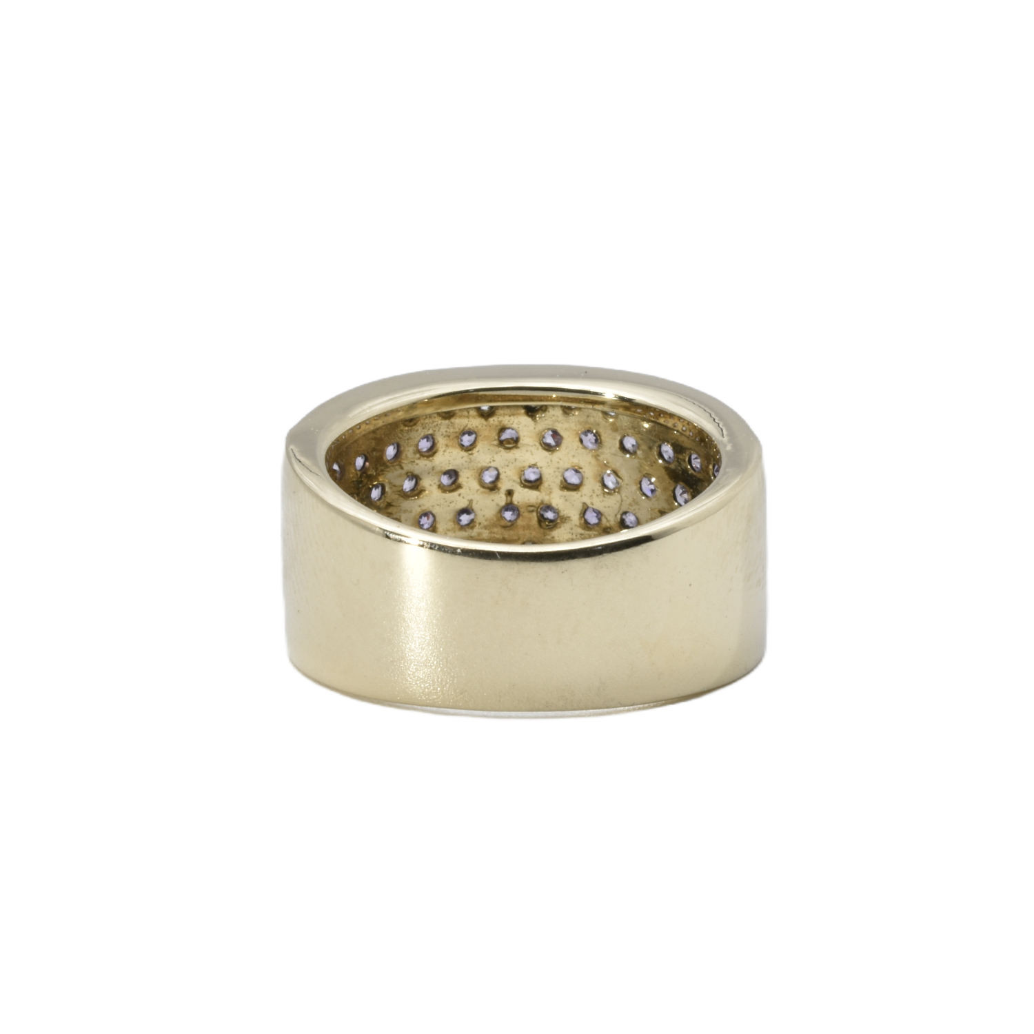 Ring mit weißen und violetten Zirkonia