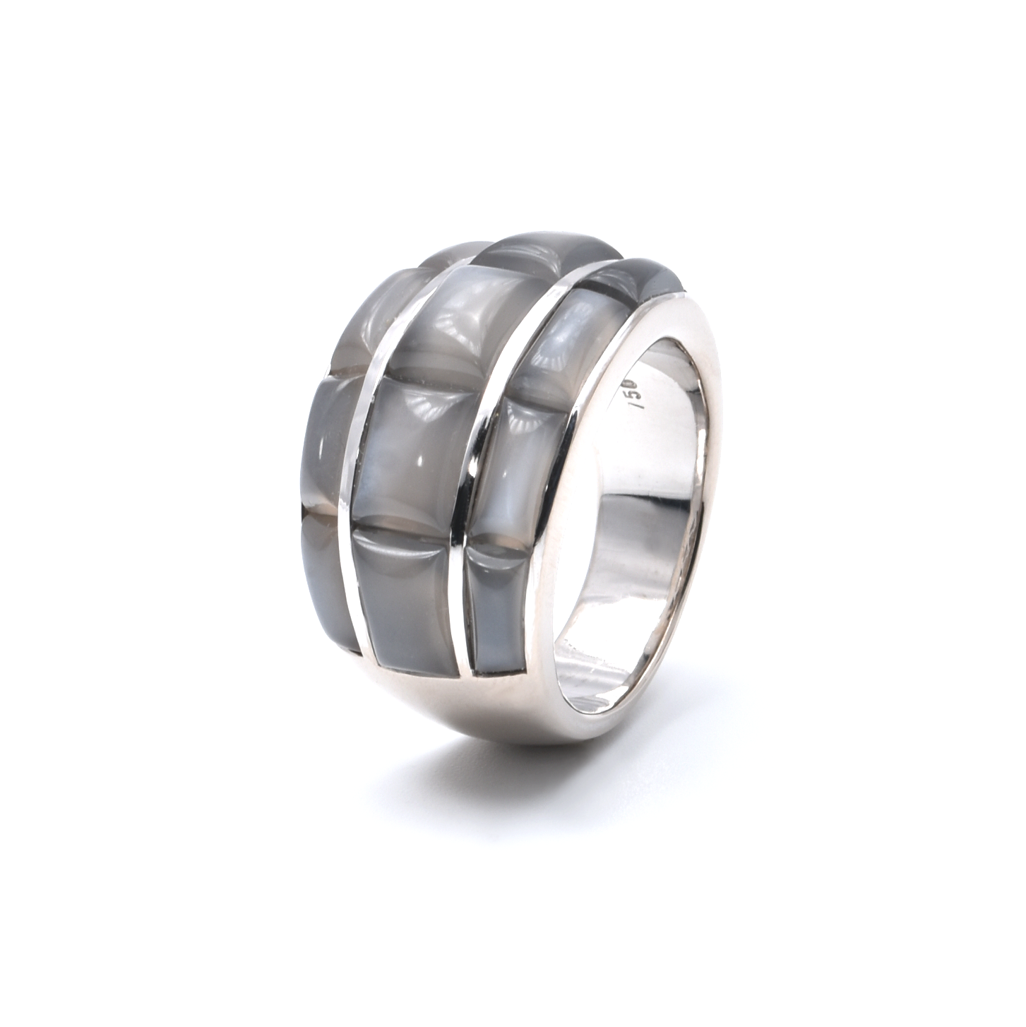 Ring | 750/000 Weißgold | Mondstein