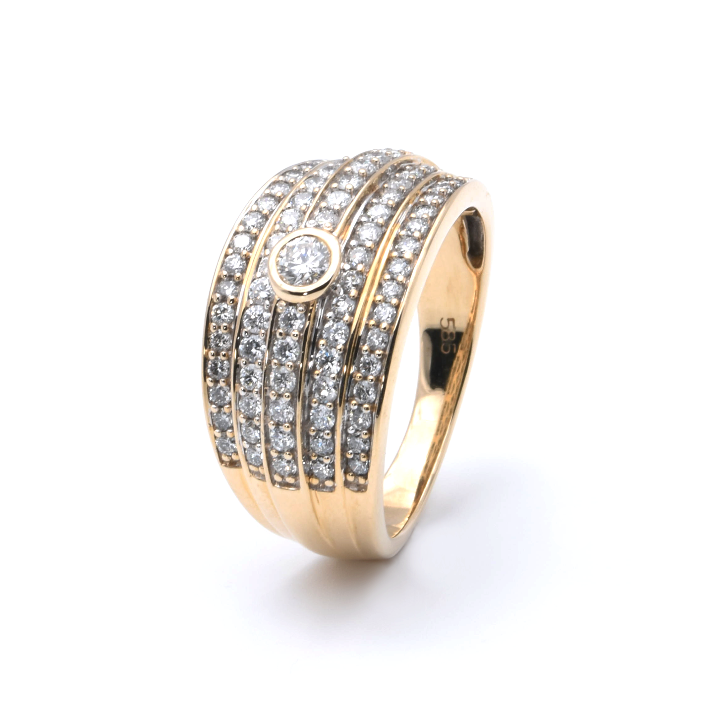 Ring | 585/000 Gelbgold | Brillanten