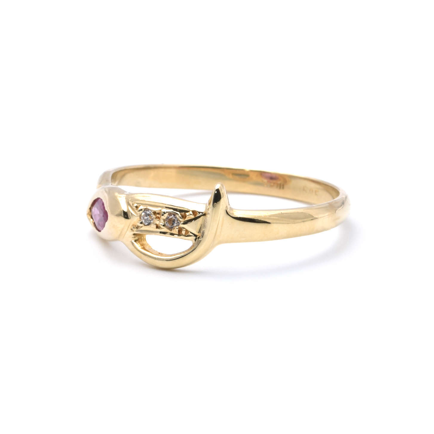 Ring mit Zirkonia und Spinell