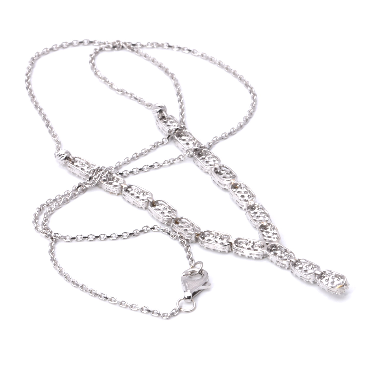 Y-Collier mit Zirkonia