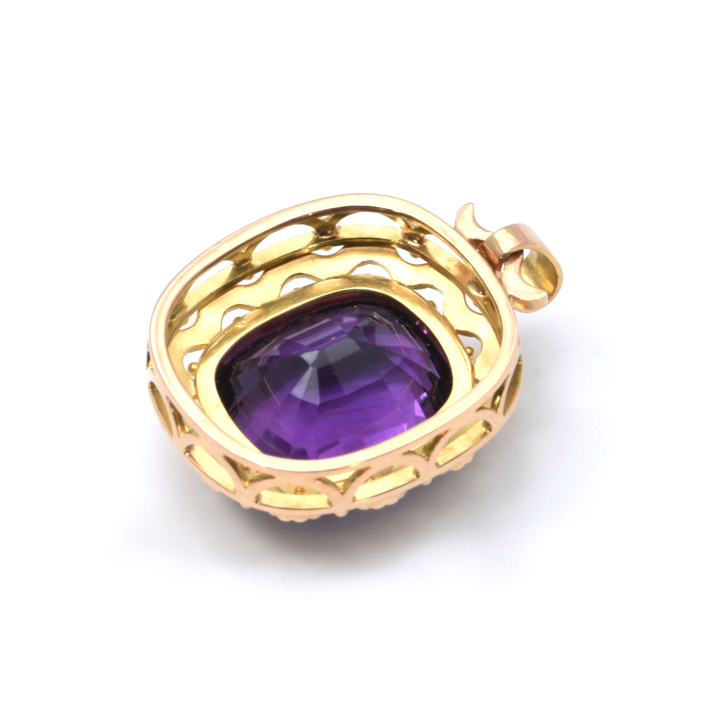 Anhänger | 585/000 Gelbgold | Amethyst