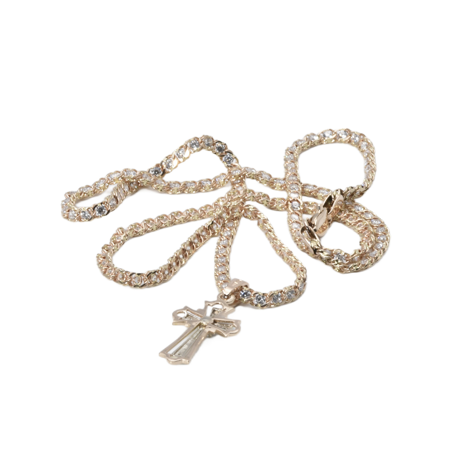 Kette mit Anhänger und Zirkonia