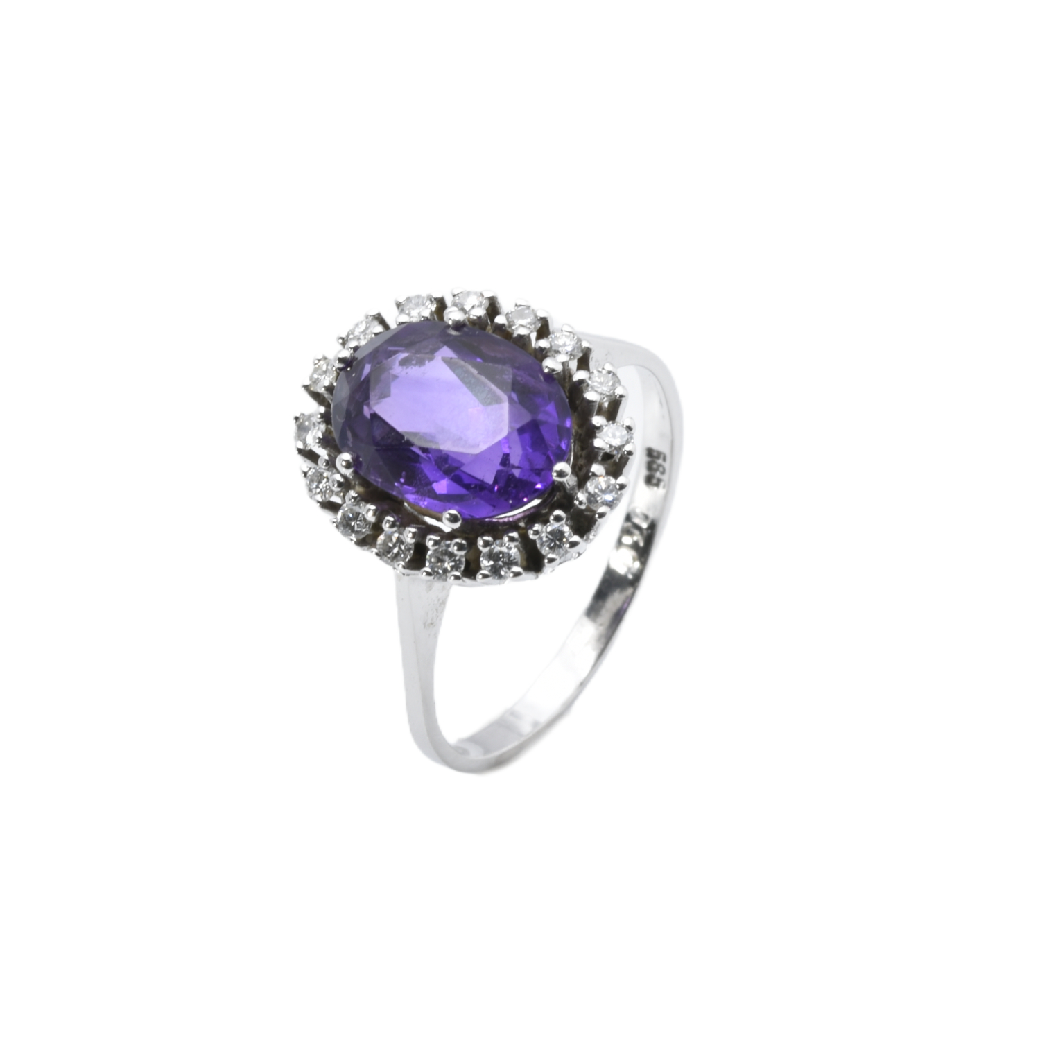 Ring mit Brillanten und Amethyst
