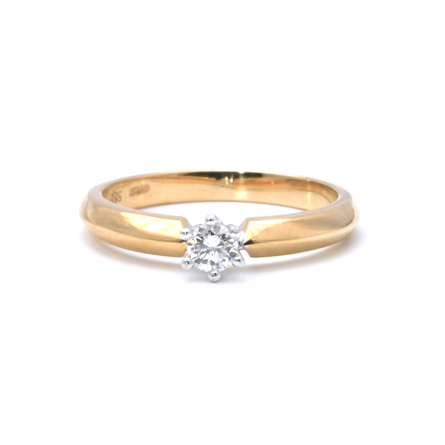 Ring | 585/000 Gold | Bicolor | Solitär | Christ