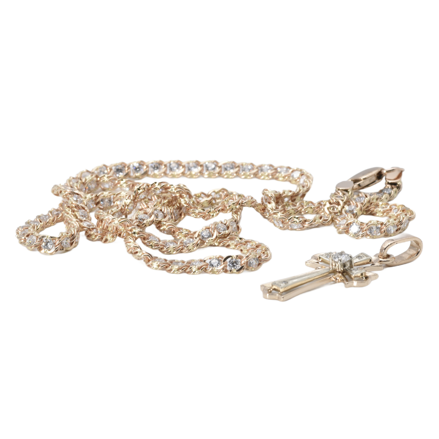 Kette mit Anhänger und Zirkonia