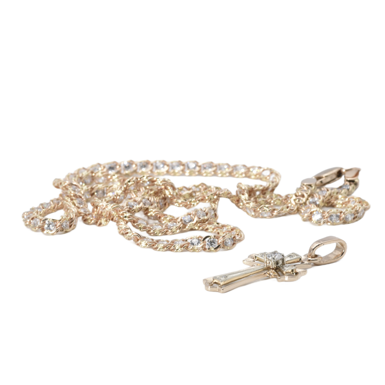 Kette mit Anhänger und Zirkonia