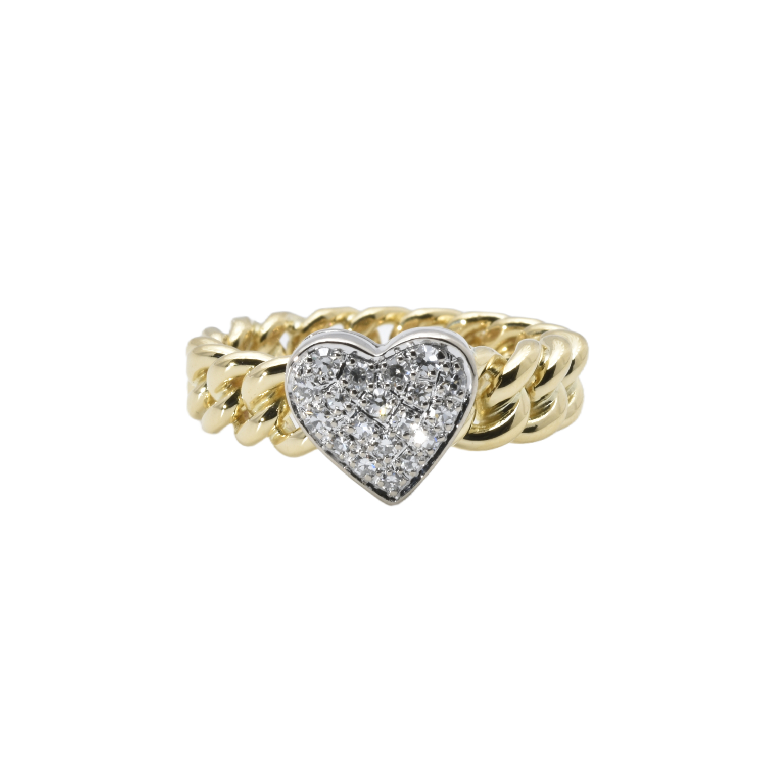 Kettenring mit Diamanten