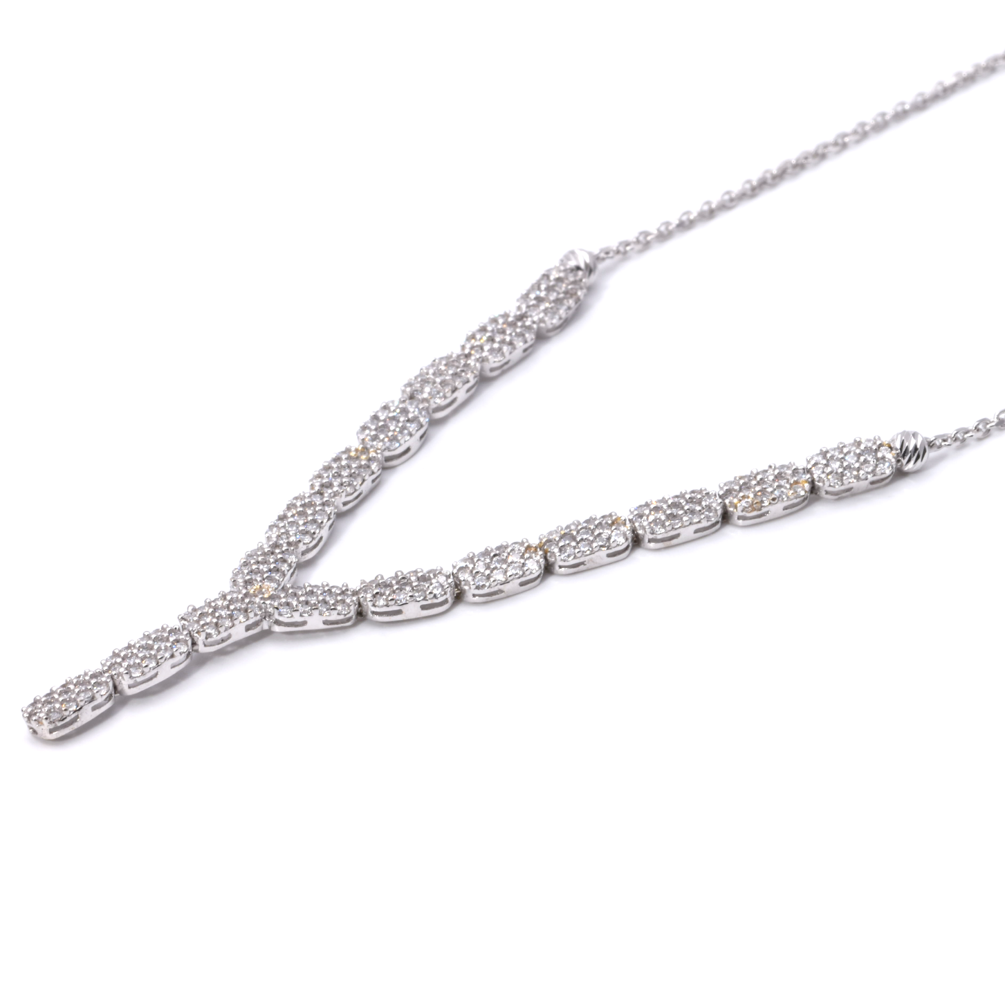 Y-Collier mit Zirkonia