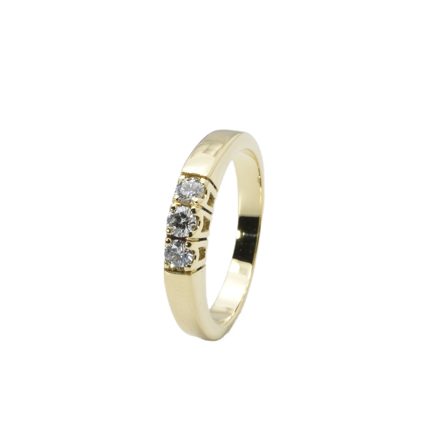 Ring mit Brillanten | 750/000 Gelbgold
