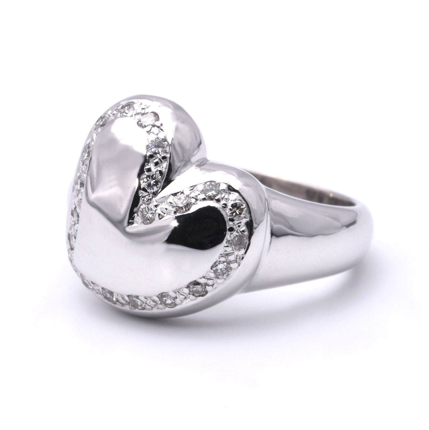 Herz-Ring mit Brillanten