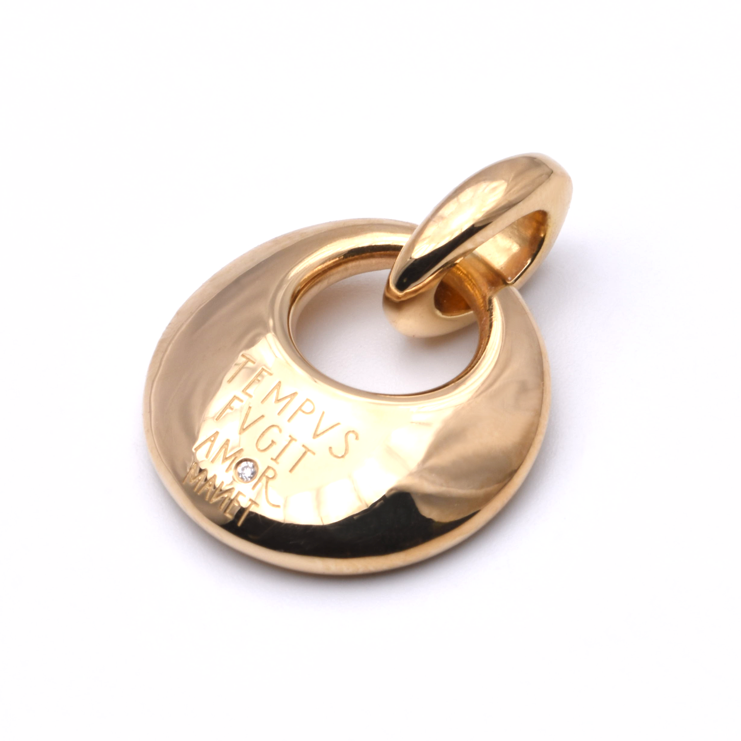WEMPE Kette und Anhänger Tempus Fugit mit Brillanten