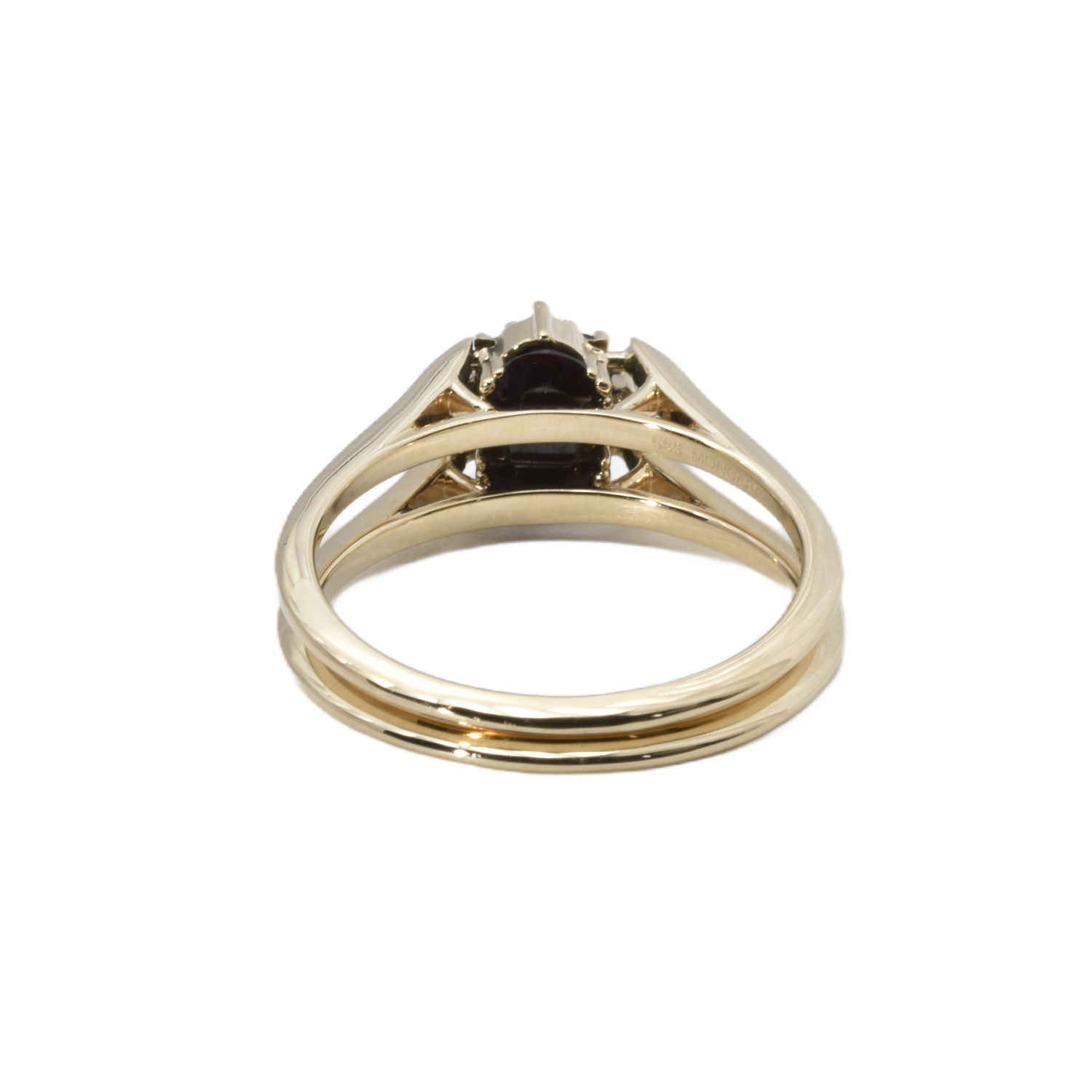 Wechselring mit Rodolith und Brillanten