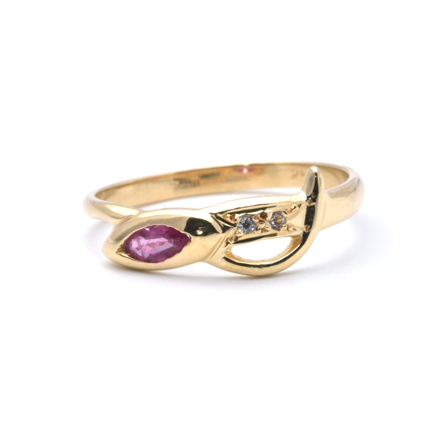 Ring mit Zirkonia und Spinell