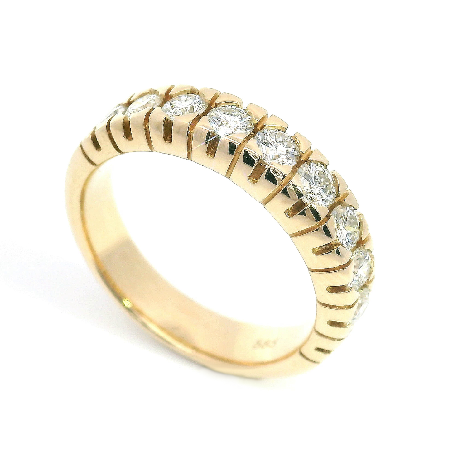 Brillant Halbmemory Ring