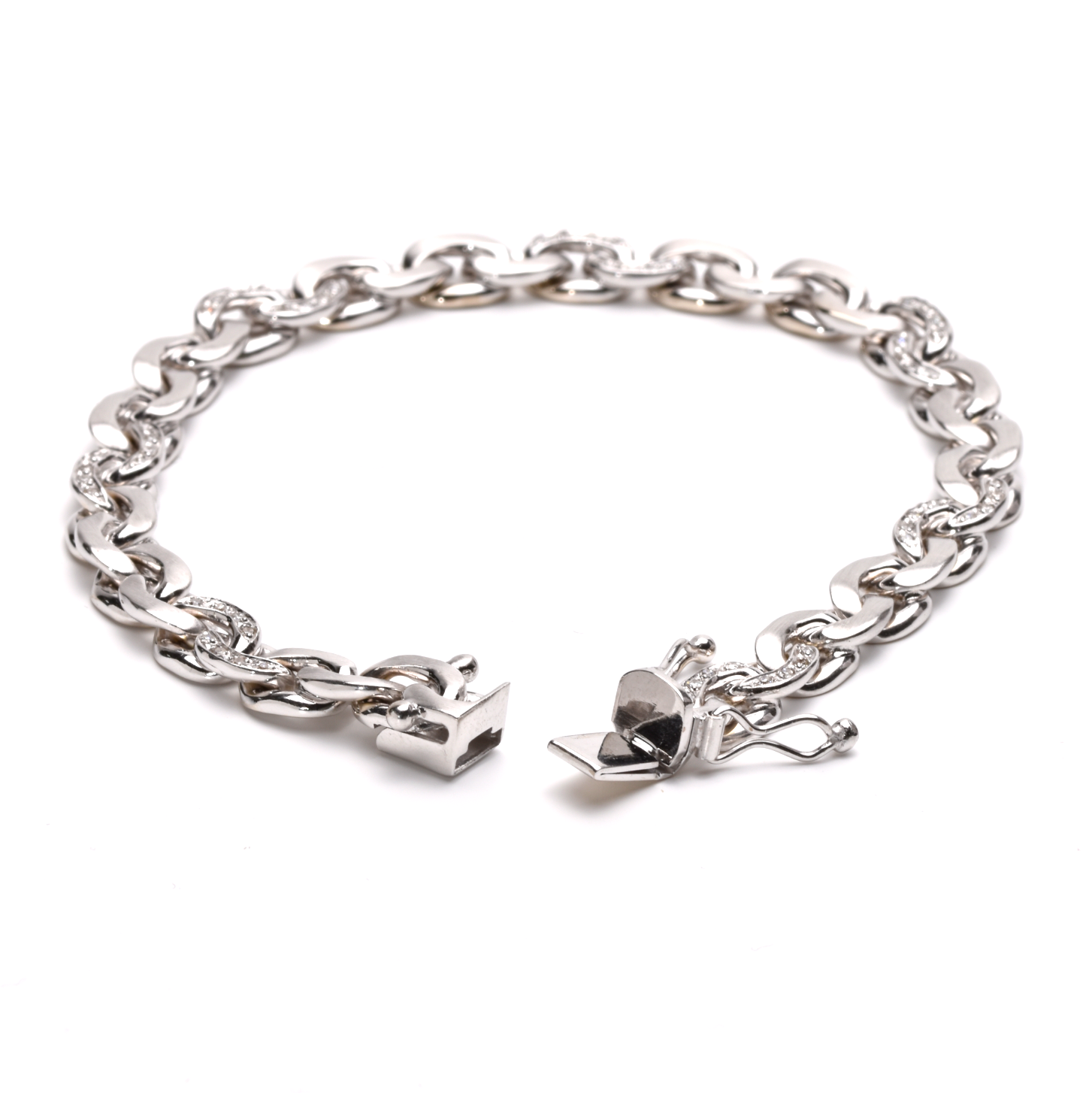 Armband | 585/000 Weißgold | Diamanten