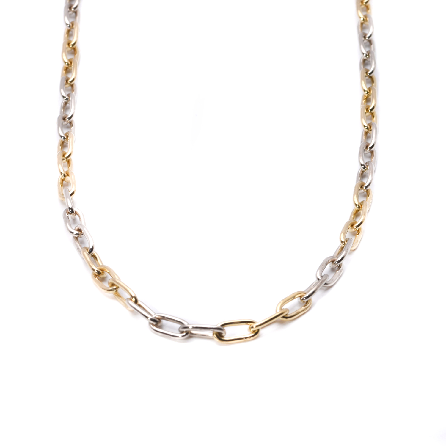 Ankerkette Gelbgold/Weißgold