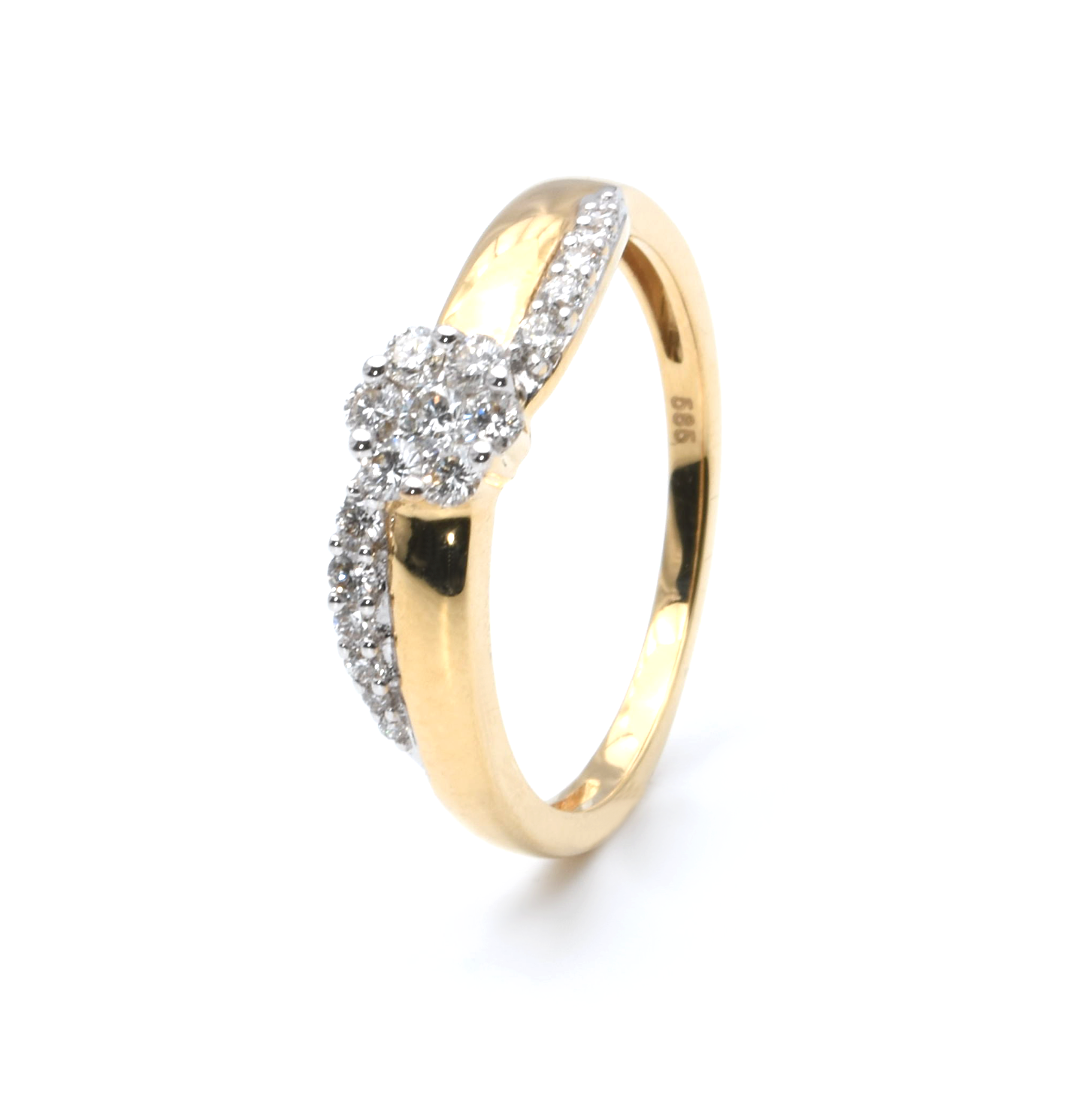 Ring | 585/000 Gelbgold | Brillanten