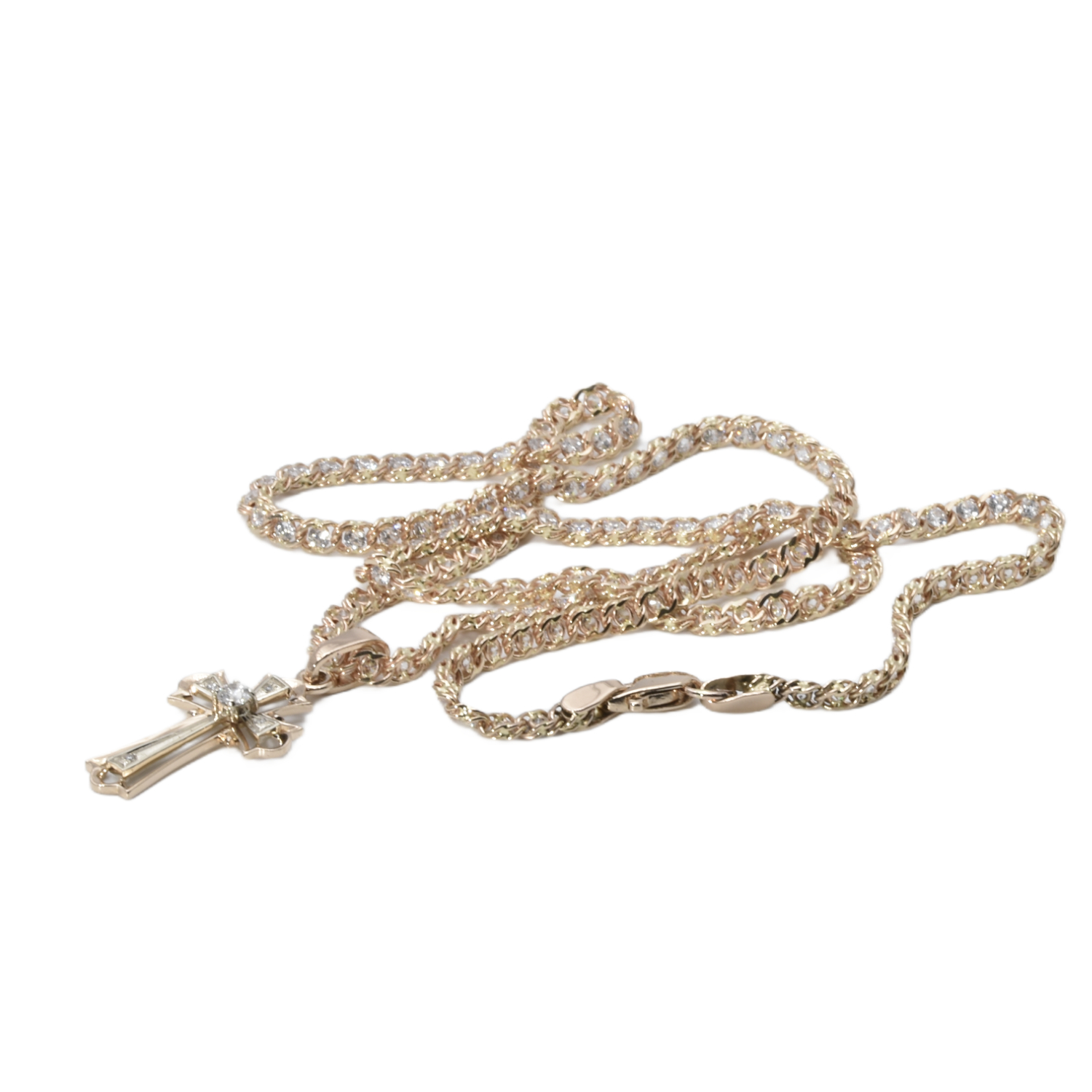 Kette mit Anhänger und Zirkonia