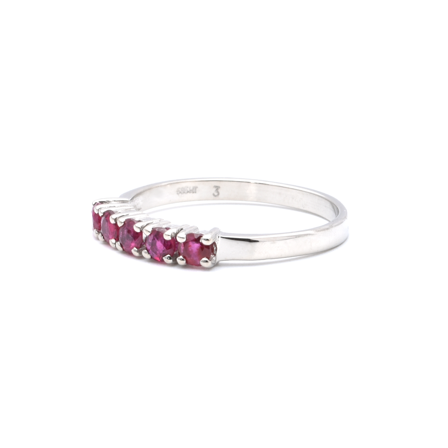 Ring | 585/000 Weißgold | Rubin