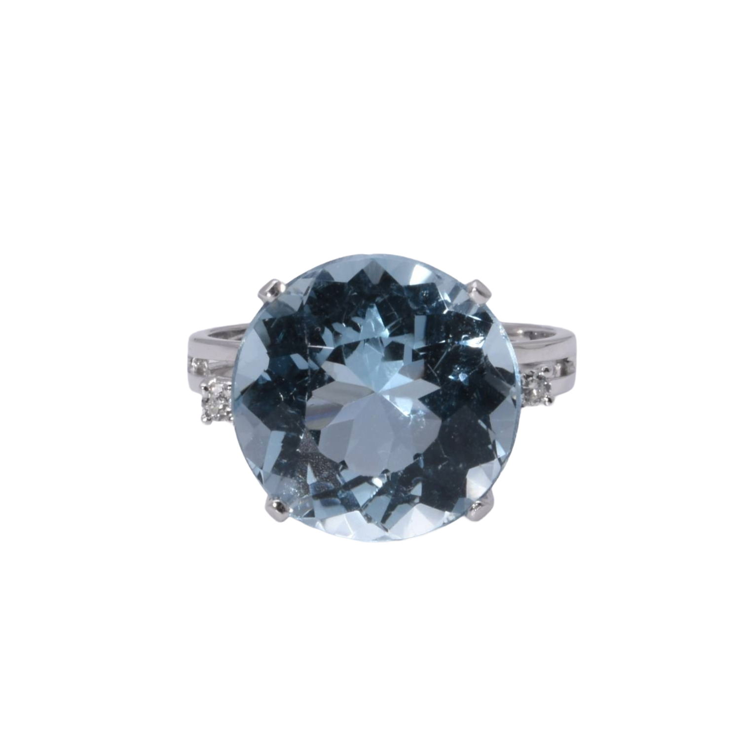 Ring mit Aquamarin und Brillanten