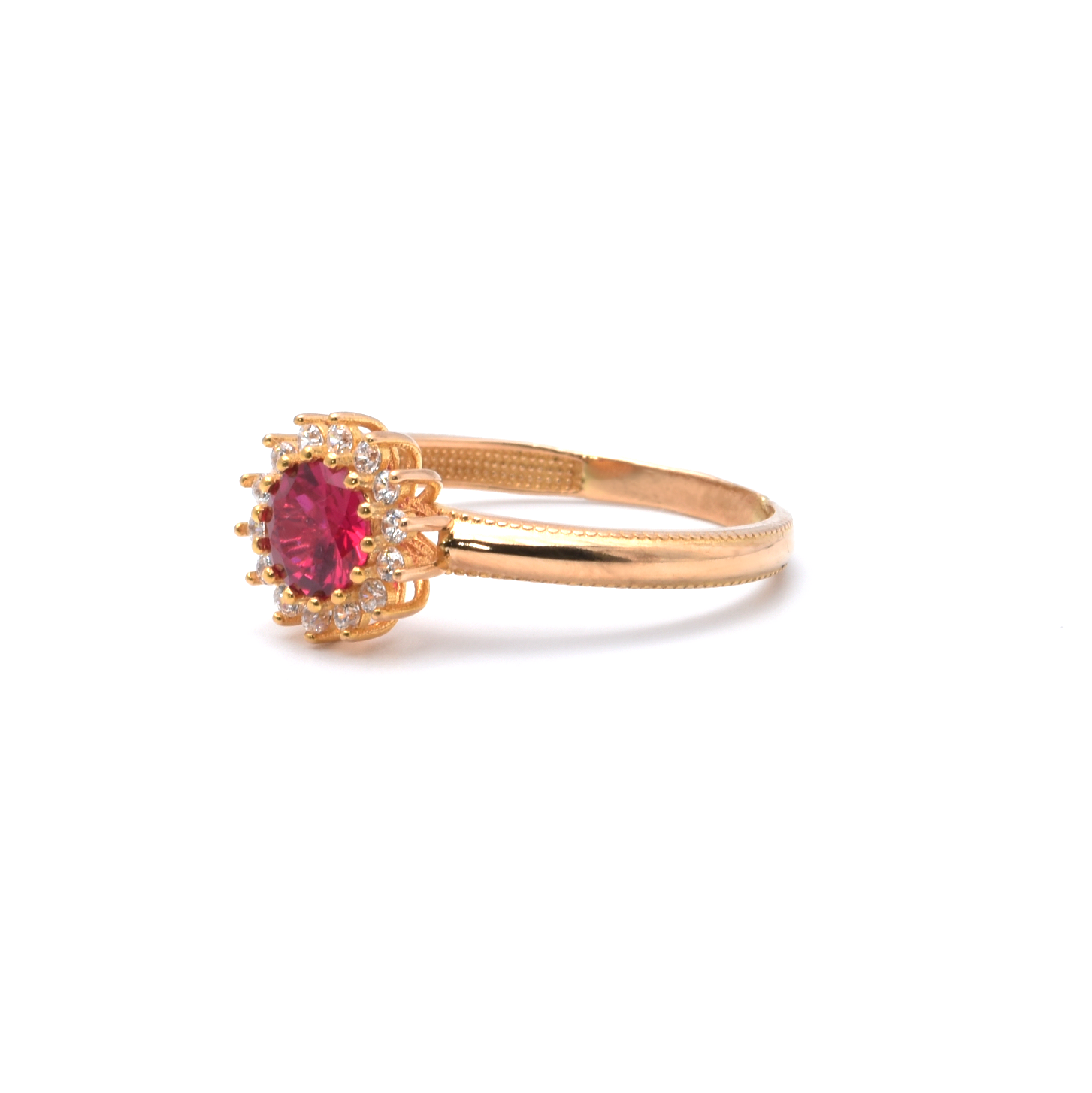 Ring | 875/000 Gelbgold | Spinell | Zirkonia