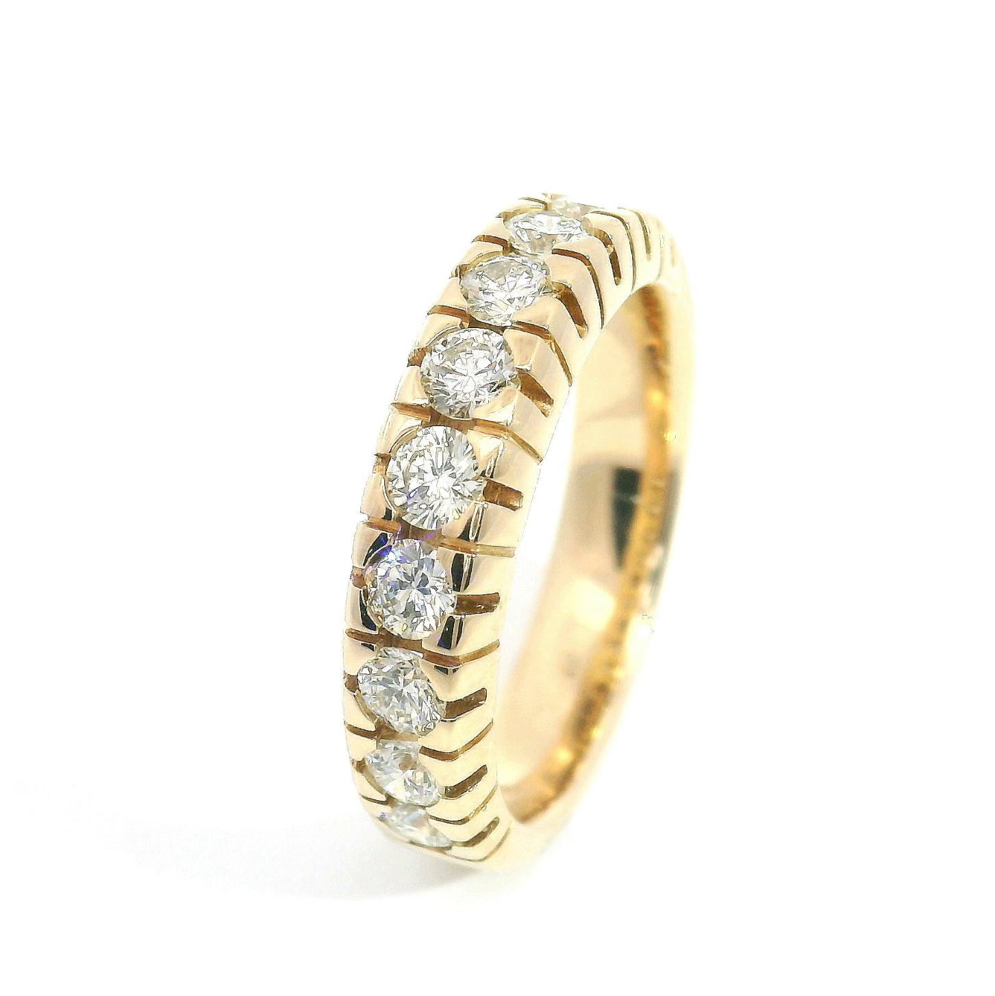 Brillant Halbmemory Ring