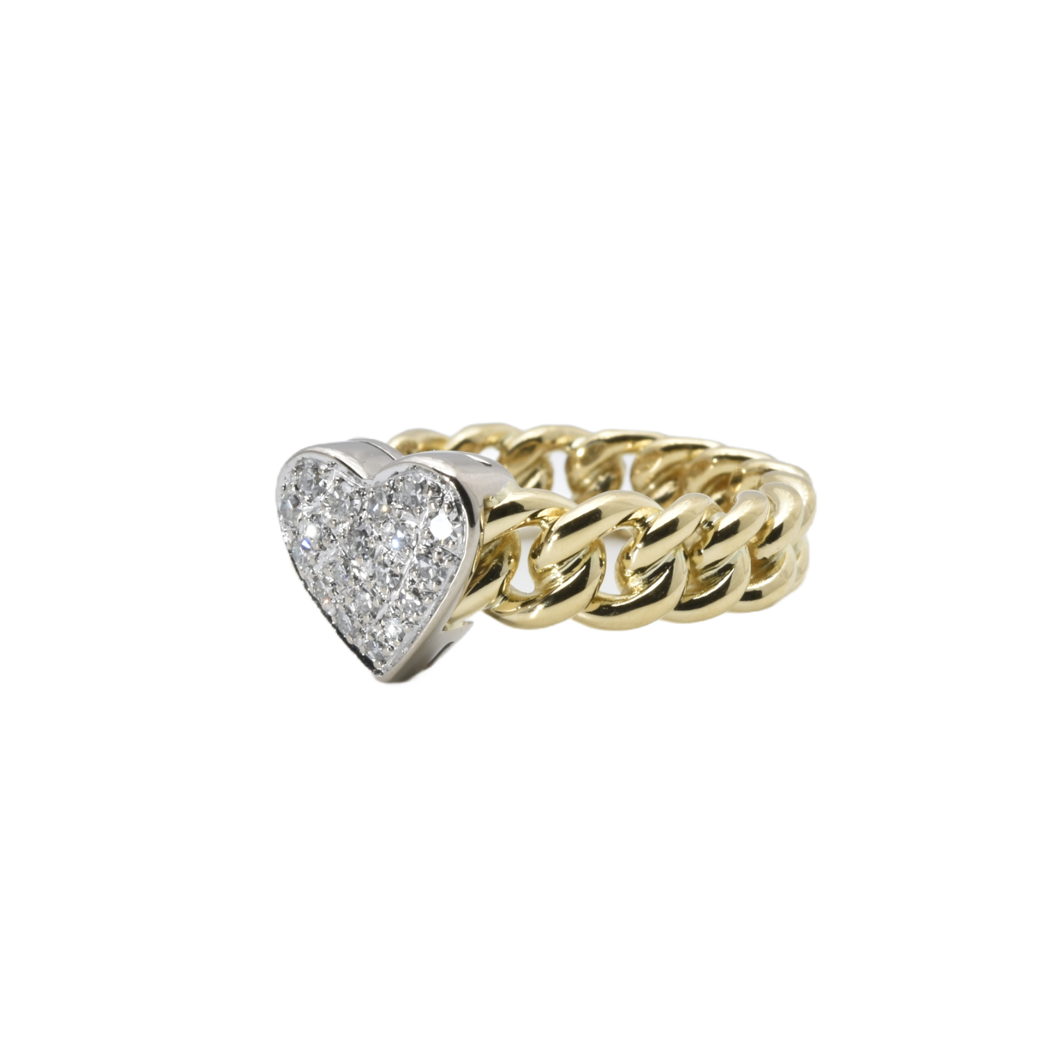 Kettenring mit Diamanten