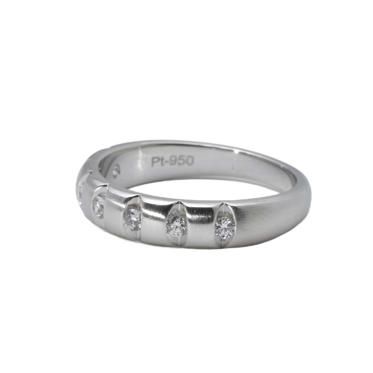 Platin Ring mit Brillanten