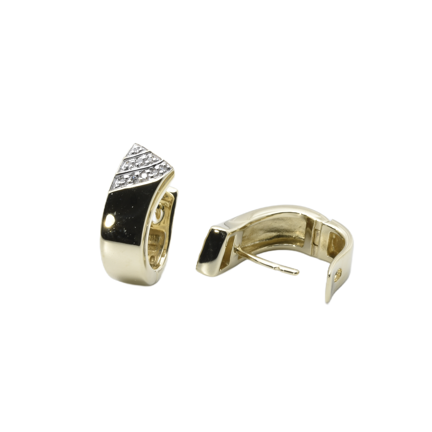 Creolen mit Diamanten