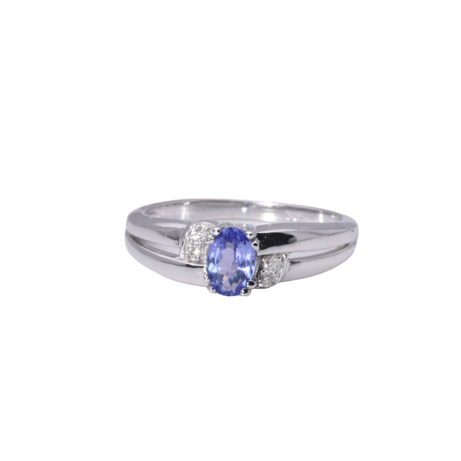 Ring mit Tansanit Brillanten