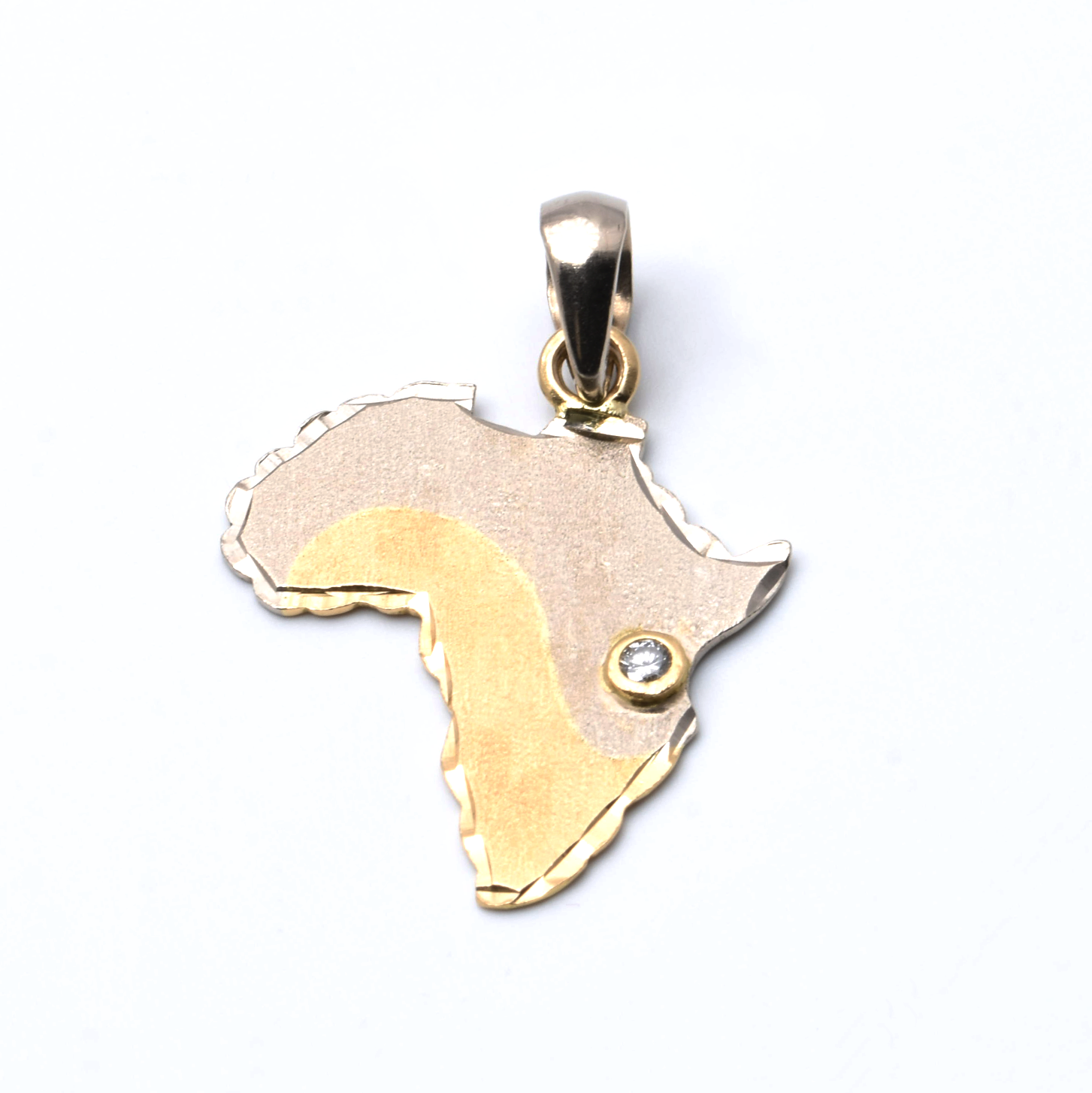 Anhänger | 750/000 Gold | Bicolor | Afrika | Brillant