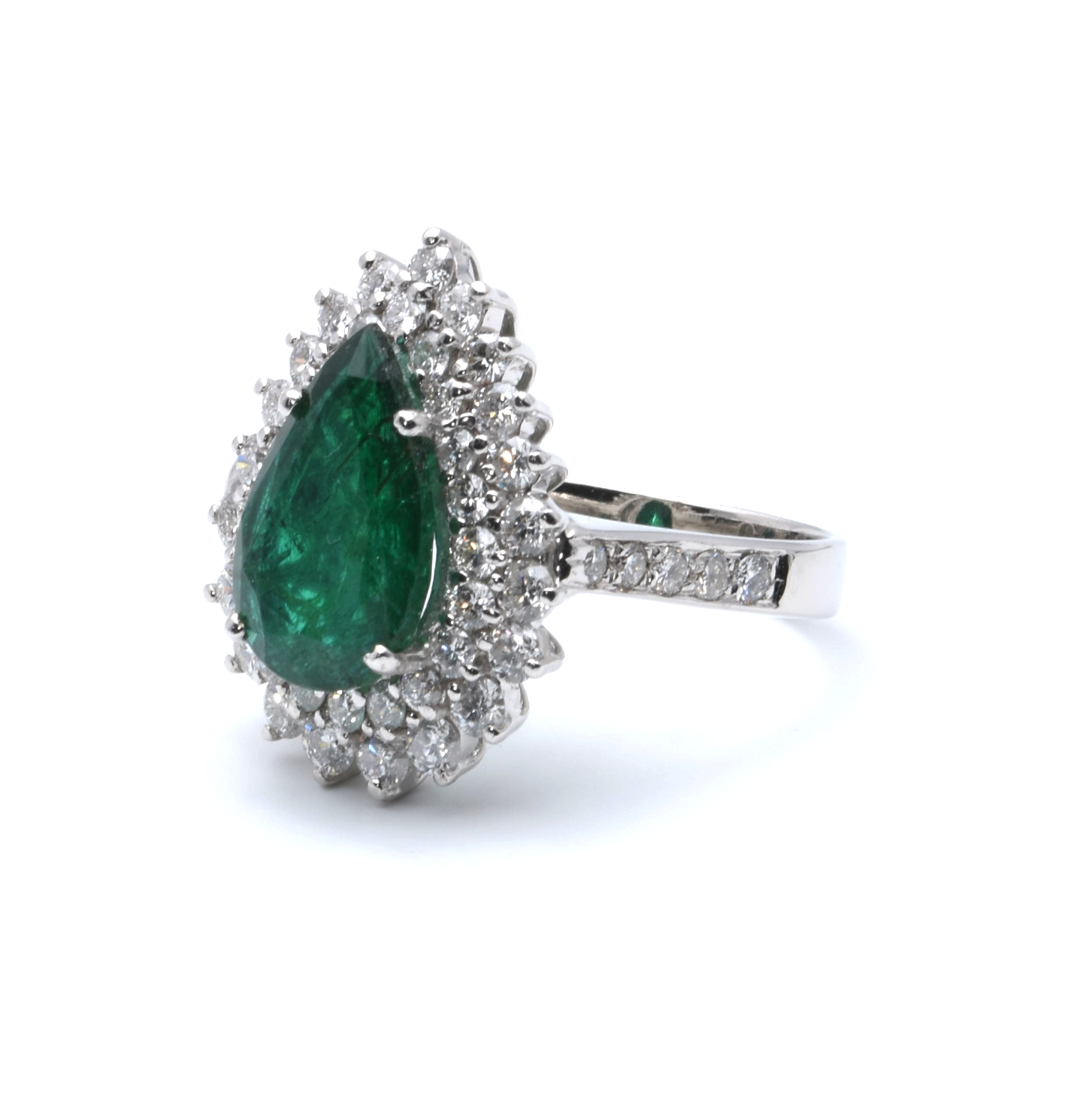 Brillant Smaragd Ring