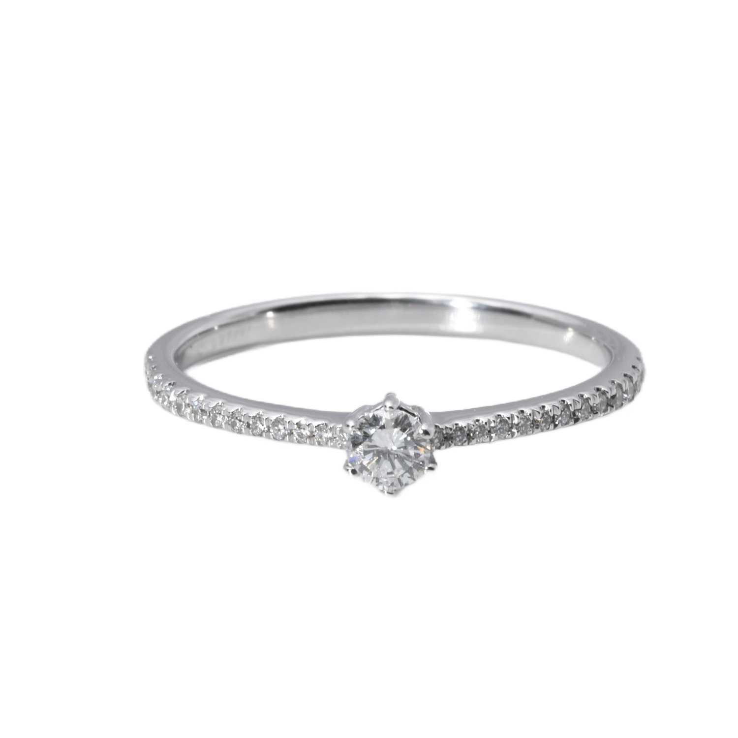 Ring Solitär mit Brillanten