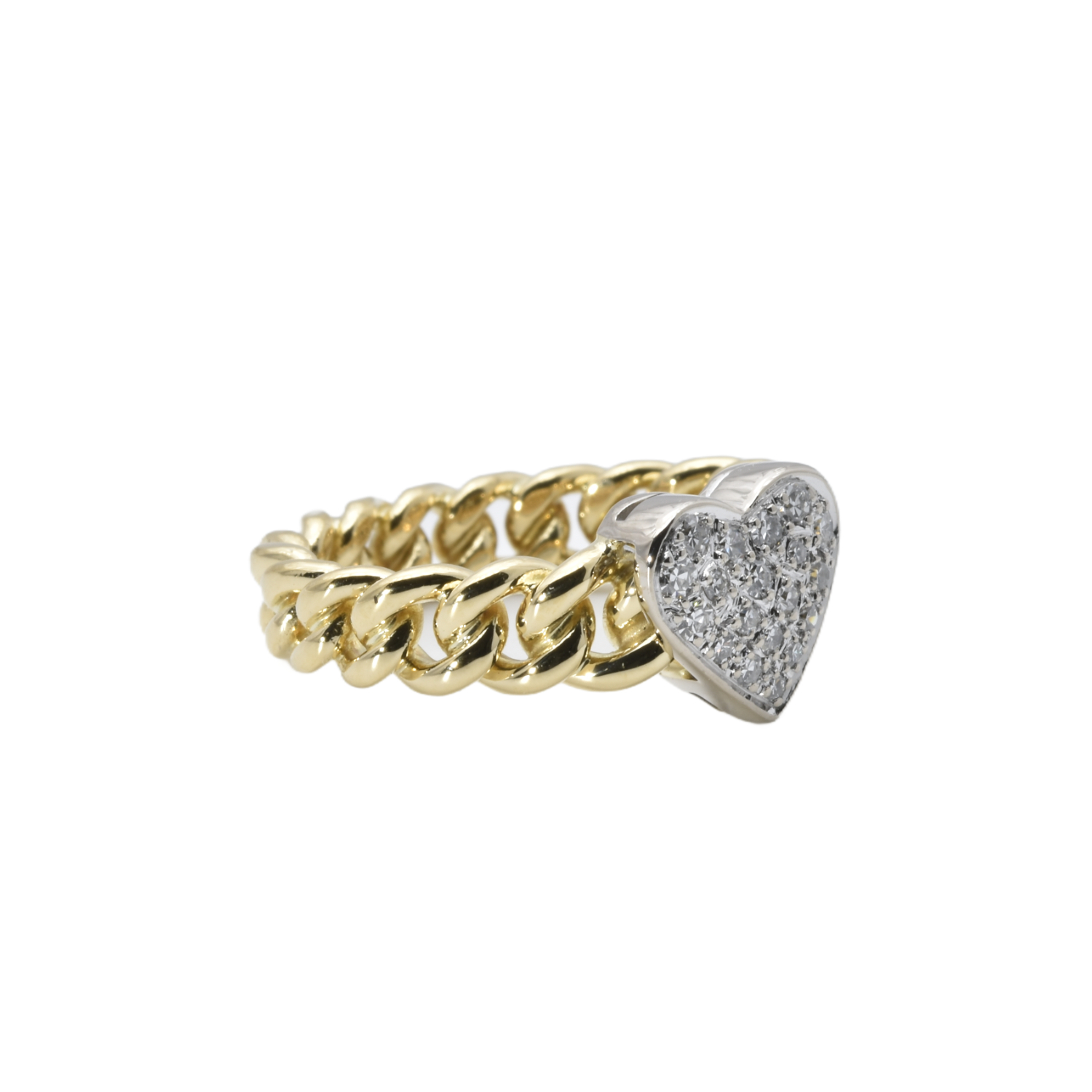 Kettenring mit Diamanten