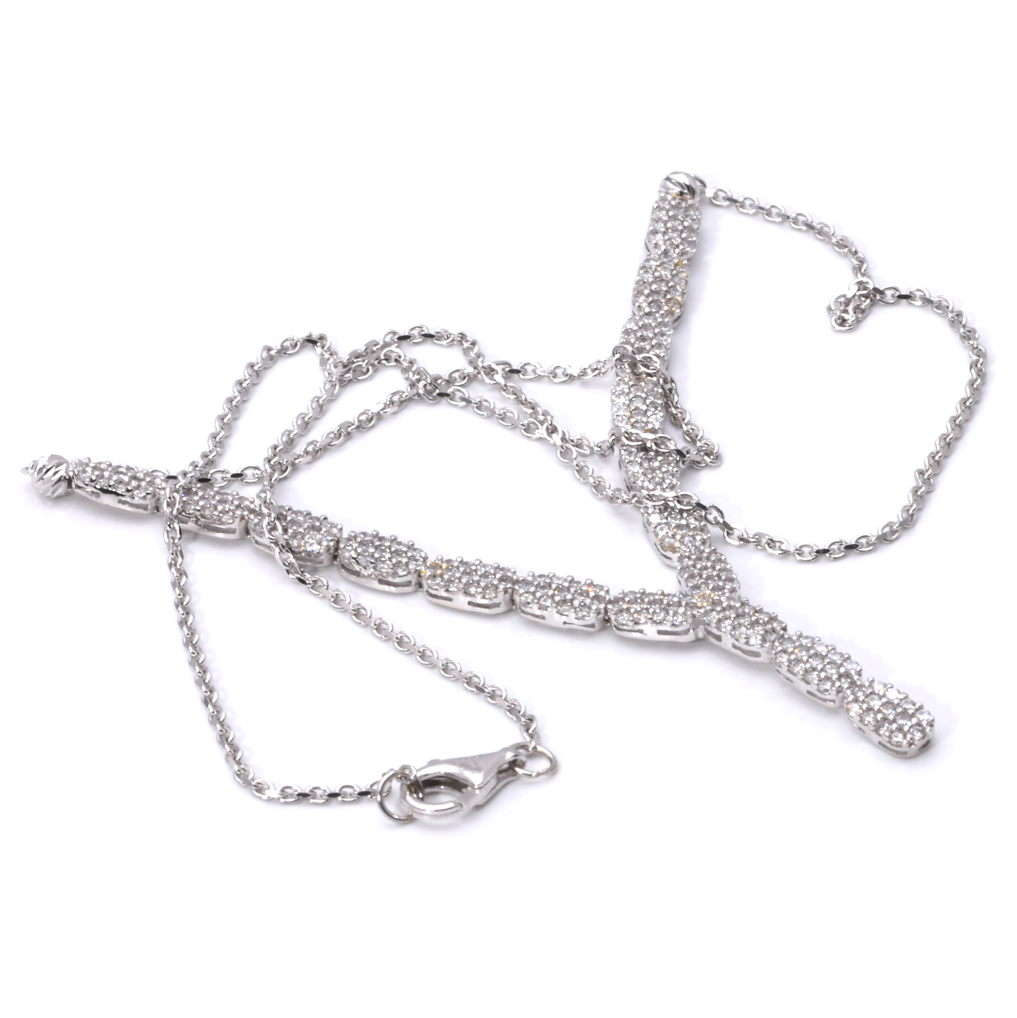Y-Collier mit Zirkonia
