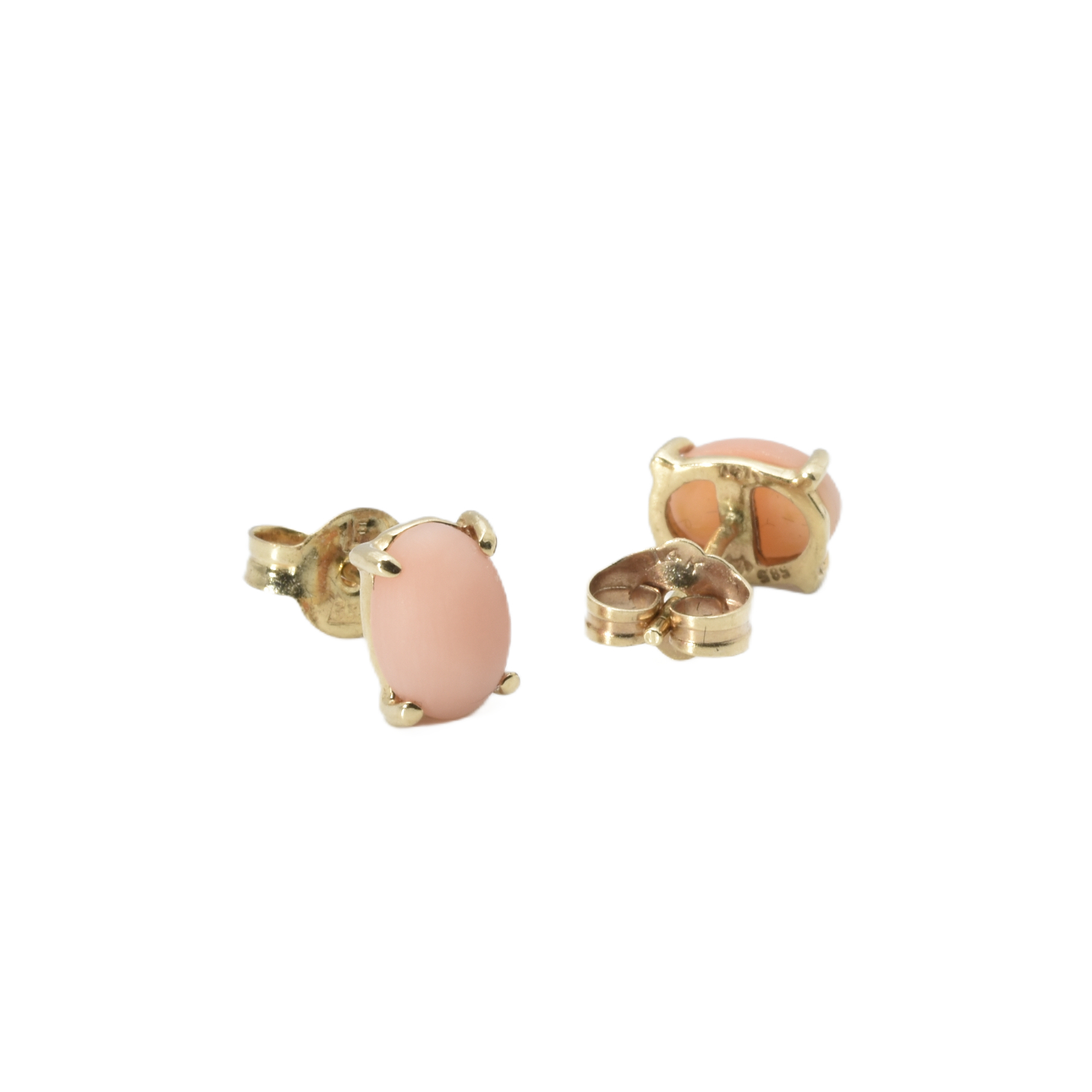 Ohrstecker mit Rosa Koralle