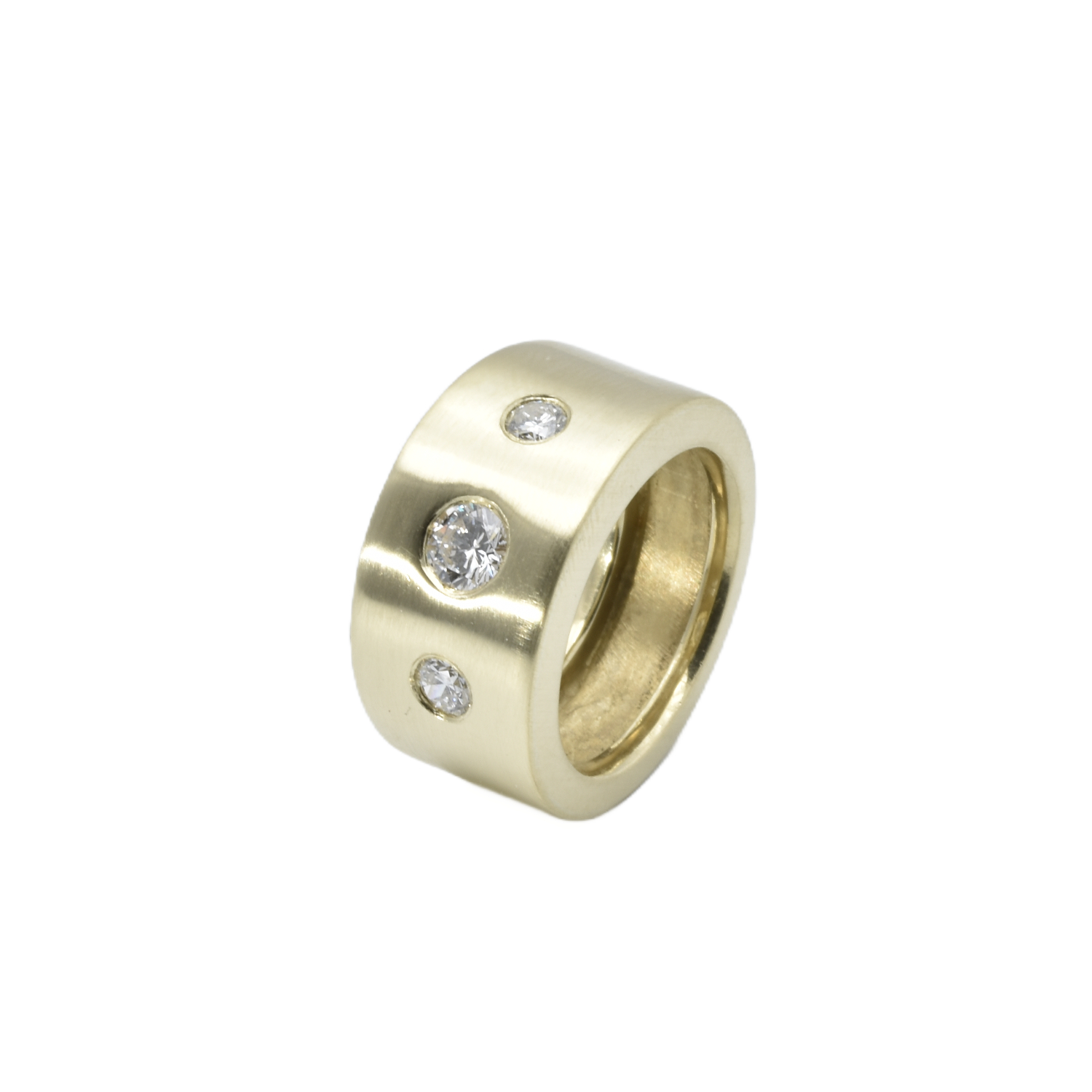 Ring mit Brillanten und Diamanten | 585/000 Gelbgold