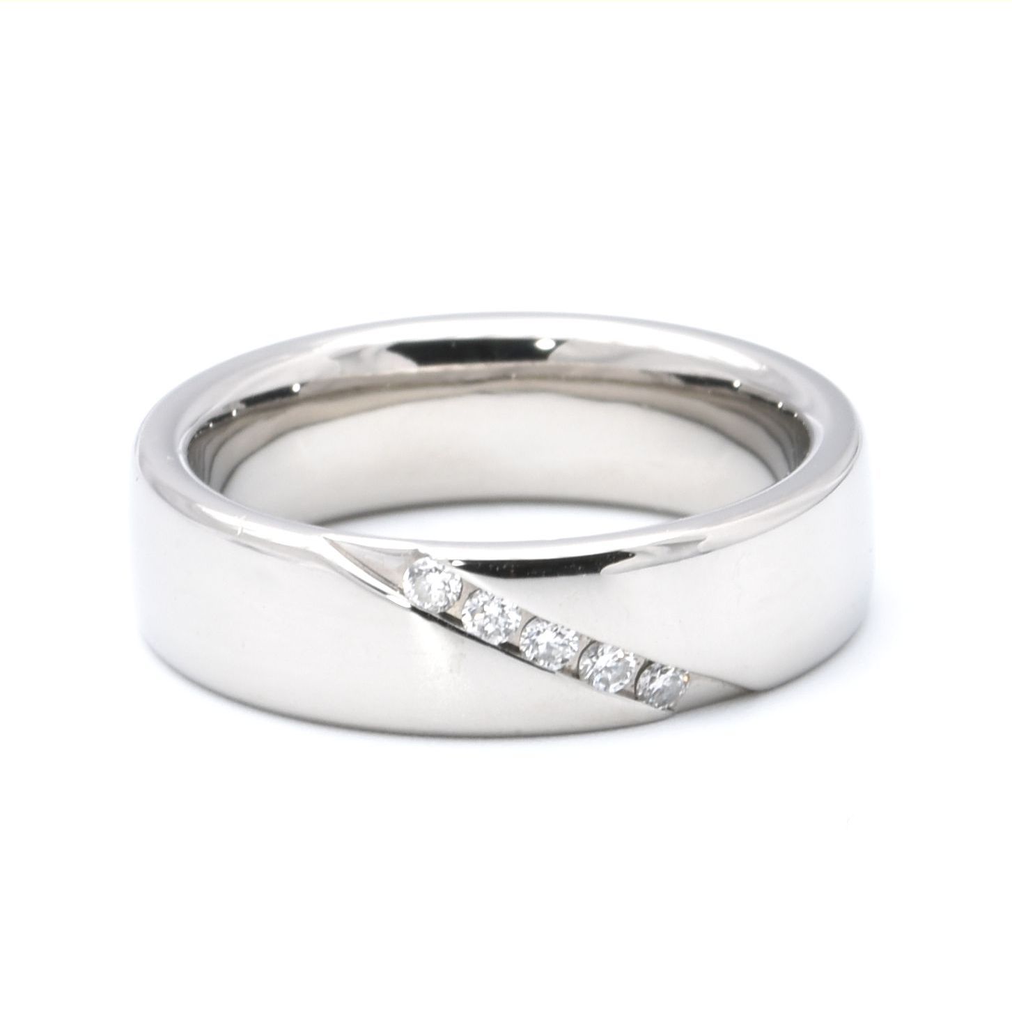 Platin-Ring mit Brillanten